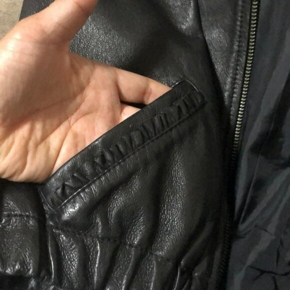 H&M 𝅺Divided Black Leather Jacket 32/US 2 - Picture 6 of 9